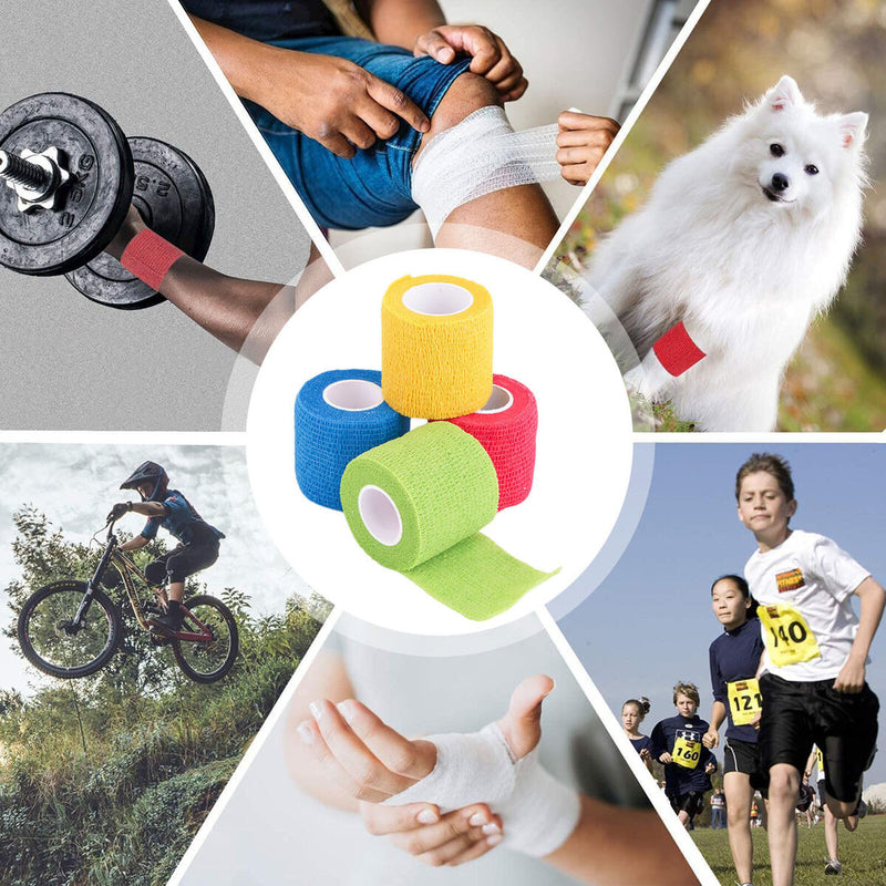 Self Adherent Wrap Bandages-Sport Breathable Wound Tape First Aid Non Woven