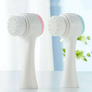 Double Side Silicone Facial Pore Cleanser Brush Portable Massage Skin Scrub
