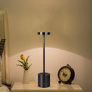 LED Table Lamp USB Charge Dimmable Eye Protect Bedside Night Light (Black)