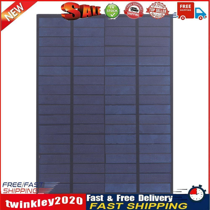 5W 18V Solar Panel Polycrystalline Silicon Solar Charger for 12V Battery Newly