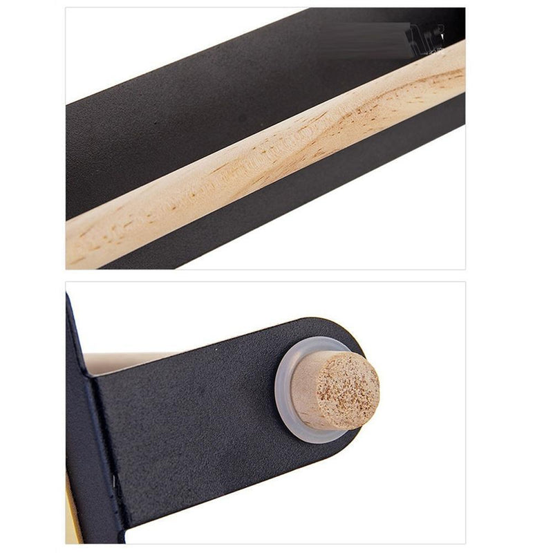 Kitchen Towel Holder Bathroom Roll Paper Storage Rack Tissue Shelf (Black) Newly