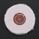 White Cotton Lint Cloth Wood Metal Mirror Polishing Buffing Wheel(100mm)