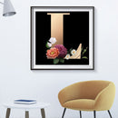5D Diamond Painting Kit Letter L Full Round Drill DIY Mosaic Picture Wall C