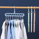 Clothes Wardrobe Hanger Hook Clothing Hanging Rack Shelf Organizer 10pcs