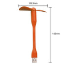 Cooling Mobile Phone Mini USB Fan for Power Bank Notebook Computer (Orange)
