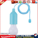 LED Hanging Light Bulb Battery Powered Colorful Pull Cord Bulbs (Blue) Newly