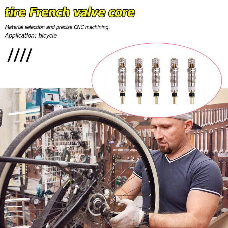 2/5/10pcs Brass Presta Valve Cores MTB Mountain Road Bike Repair Service Parts