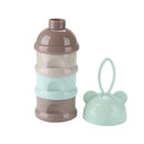 Portable Baby Food Storage Box Bear Shape Milk Powder Container (A Green) Newly