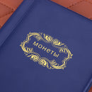 120 Banknote Storage Penny Pockets Money Album Book Collecting (Blue) Newly