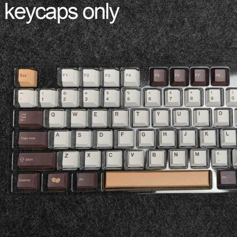 GMK 129 Keys Coffee Keycaps Set PBT Sublimation For CHERRYs Mechanical F7G9