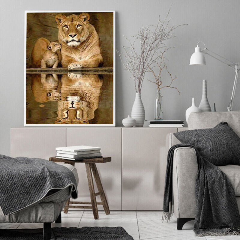 DIY Digital Picture Wildlife Frameless Oil Painting By Number Artwork Handicraft