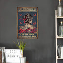 Butterfly Girl Sheet Metal Drawing Metal Painting Tin Wall Poster for Bedroom