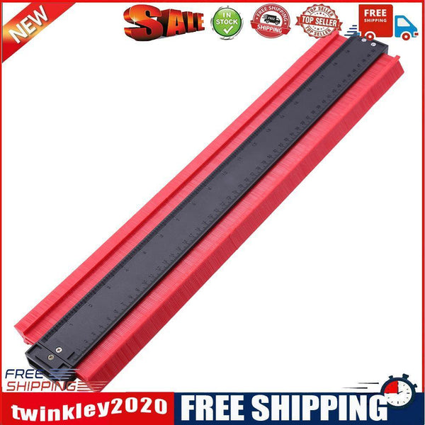 Plastic Profile Copy Contour Gauge Duplicator Tiles Wood Marking Tool (Red)