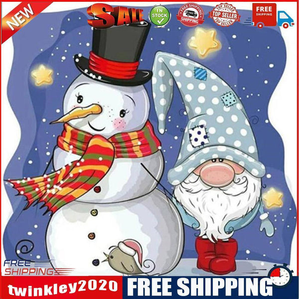 Snowman Goblin 5D DIY Full Drill Diamond Painting Picture Rhinestone Mosaic