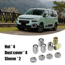 4pcs M12x1.5 12mmx1.25 Anti Theft Lug Nuts Universal Wheel Nuts + 2 Keys Se
