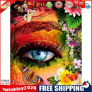 Painting By Numbers Kit DIY Flowers Eye Hand Painted Canvas Oil Art Picture