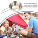 Stainless Steel Portable Bowl Outdoor Camping Picnic Hiking Food Cup Tableware