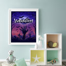 Halloween Cross and Hands Oil Paint By Number Kit Rimless Drawing Picture