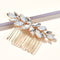Wedding Hair Ornaments Leaf Rhinestone Hair Comb Bridal Hair Clips Flower