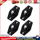 4x Adhesive Casters Pulley Rollers for Cabinet Trash Can Wheel Box (Black) Newly