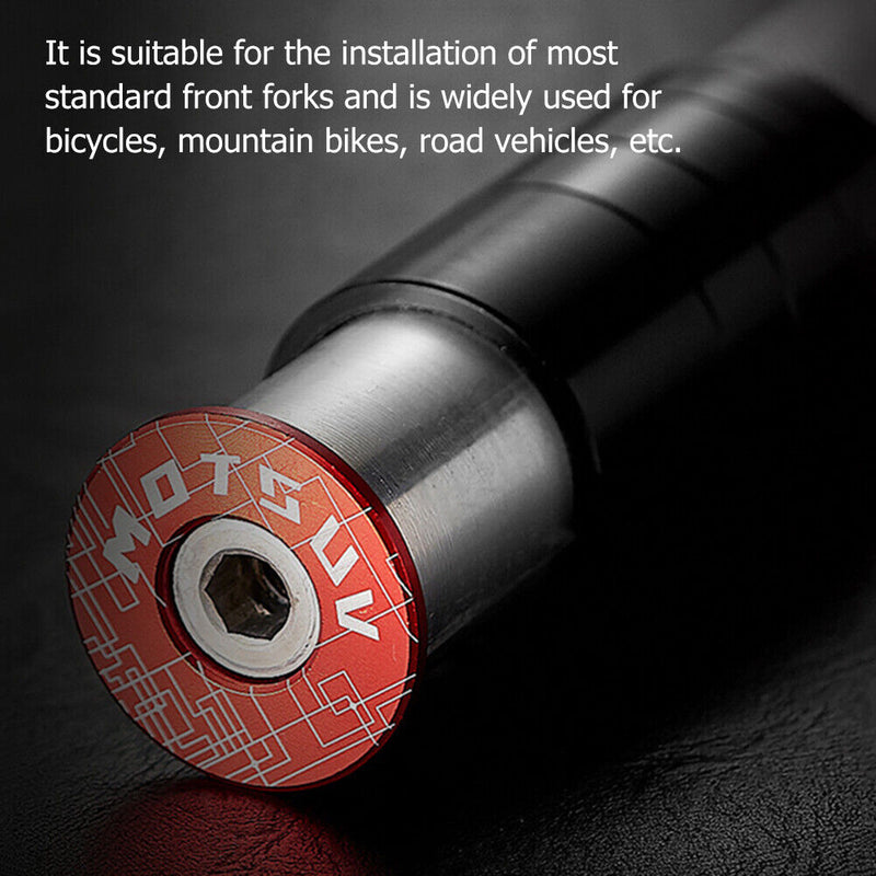 MOTSUV 28.6mm Bicycle Fork Stem Extension Mountain MTB Handlebar Stem Riser