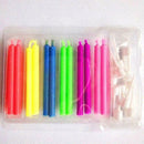 12x Colored Flame Candles Birthday Cake Angel Party G2Y6 L0C0 Celebration B1W8