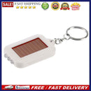 Portable Solar 3 LED Light Keychain Key Ring Outdoor Emergency Torch Flashlig