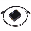 Digital to Analog Audio Converter Toslink RCA Adapter Optical Coaxial Toslin