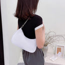 Fashion Women Purse Handbag Solid Color Nylon Underarm Pouch Chain Shoulder Bags