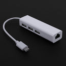 10GBPS USB 3.1 Type-C HUB RJ45 USB LAN Adapter Wired NIC Hub Adapter