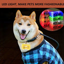 Silicone Blinking Collar Pendant Glow Light Cat Necklace Led Dogs Collar