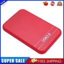 2.5 inch SATA 2 to USB3.0 HDD SSD Case External Hard Disk Enclosure (Red)