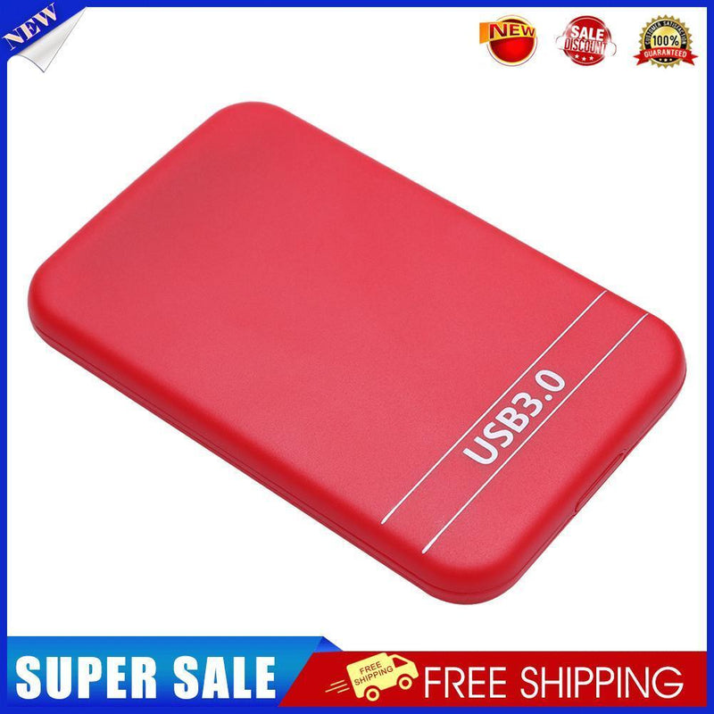 2.5 inch SATA 2 to USB3.0 HDD SSD Case External Hard Disk Enclosure (Red)