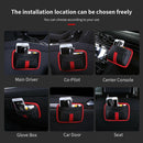 PU Leather Car Seat Storage Bag Pouch Phone Pocket UK Space-saving H2W0