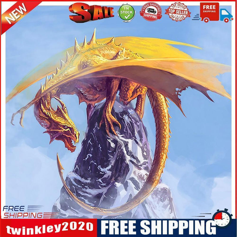 5D DIY Full Drill Diamond Painting Dragon Cross Stitch Embroidery Craft Kit