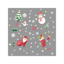 Christmas Santa Window Glass Stickers Mirror Stickers Snowflake Wall Door~