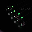 10pcs Double-Layer Umbrella Squid Hooks Glow in Dark Octopus Hook (3 Size) Newly