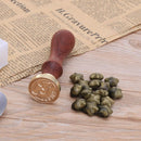 Love Series ?Retro Wood Handle Sealing Wax Documents Custom Stamp Seal(W01)