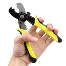 7 inch Wire Cable Stripper Crimper Alloy Steel Peeling Clamping Scissors To