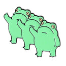 Funny Brooch Metal Cartoon Cute Badge Novelty Animal Lapel Pins Frog Enamel Pin