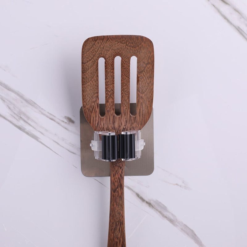 Adhesive Hooks Kitchen Bathroom Wall Mop Hanger Broom Holder Rack (Black) Newly