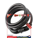 Bike Lock - 4-Ddigit Combination Cable Lock Mountain Bike Password Locks Newly