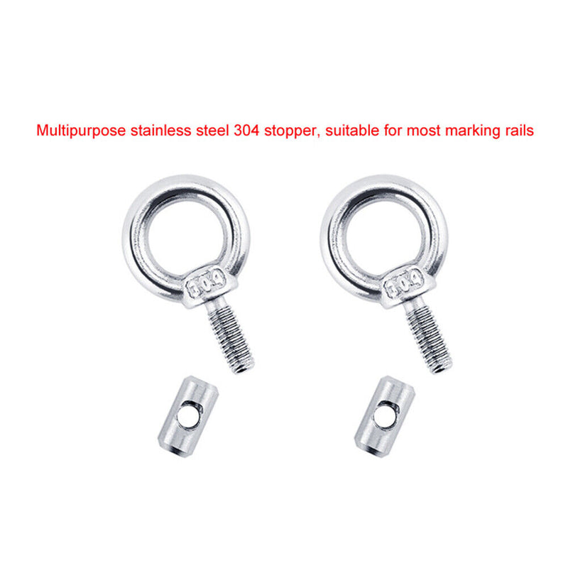 2pcs Lifting Eye Nut Fastener 304 Stainless Steel for Boat Caravan Camper A