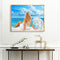 Beach Girl Back Oil Paint By Number Kit DIY Acrylic Painting on Canvas Framel