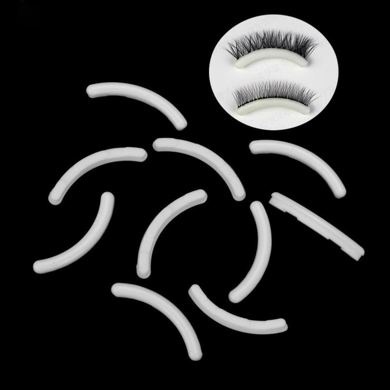 10pcs Silicone Eyelashes Curler Replacement Refill Pads Makeup Tools/White