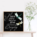 Dragonfly Letter 5D DIY Full Round Diamond Painting Animal Decor Mosaic Craft