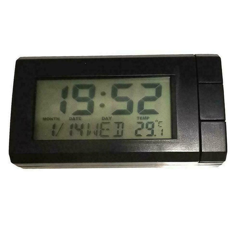 2 in 1 LED Digital Car Time Clocks Thermometer Temperatures Backlight Auto H2N4