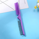Folding Hair Comb Anti Static Plastic Foldable Beard Pocket Brush (Purple) Newly