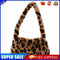 Animal Pattern Underarm Bag Women Mini Plush Shoulder Handbags Purse (7)