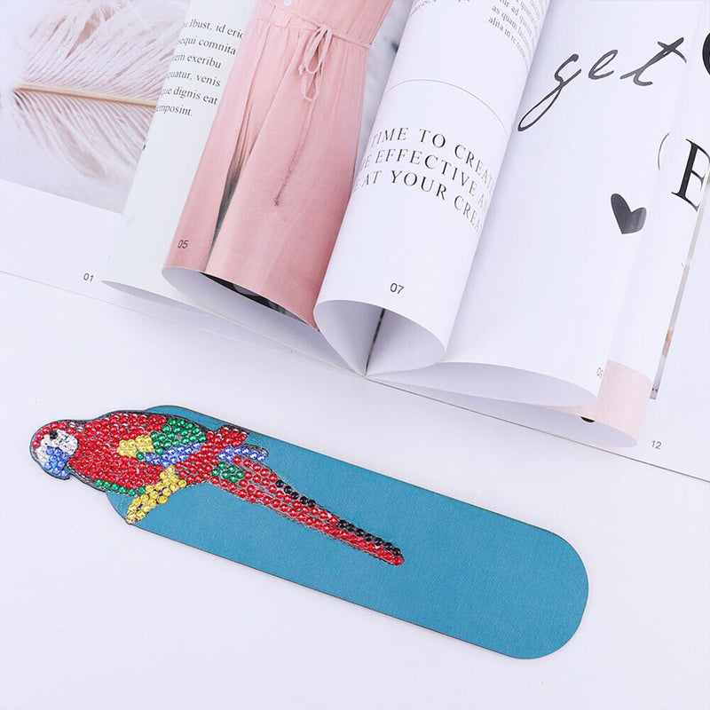DIY Diamond Painting Leather Bookmark Mosaic Special-shaped Drill Book Marks